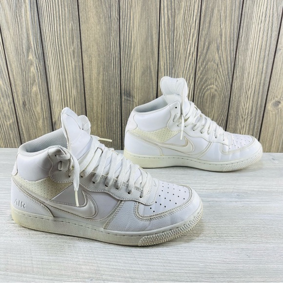 Nike Air Force 1 Mid  Sneakers Men\'s Shoes White/White Size: 10 main image 8